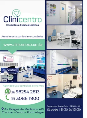 Banner da Clinicentro, consultas e exames médicos